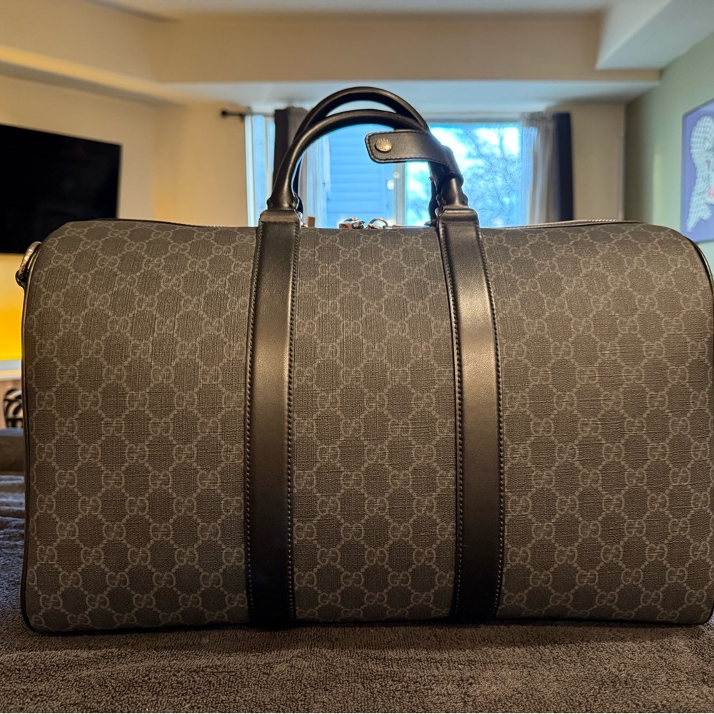 Gucci Medium Monogram Duffel Bag